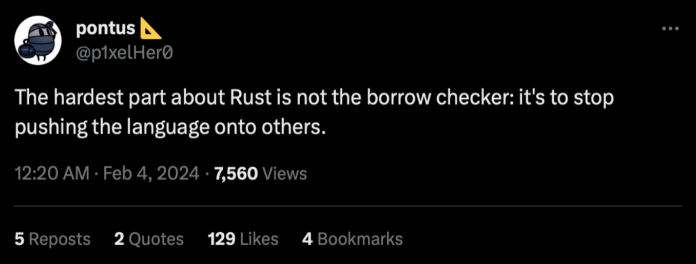 Three Reasons Rust Stands Out: A Developer’s Perspective and Presentation